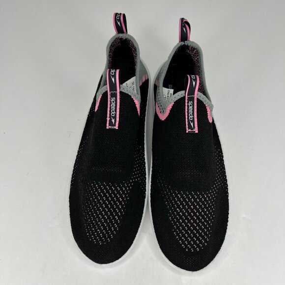 Speedo Womens 1221-11438 Black Surf Walker Strider Slip On Size 9 Water Shoes - Picture 4 of 9